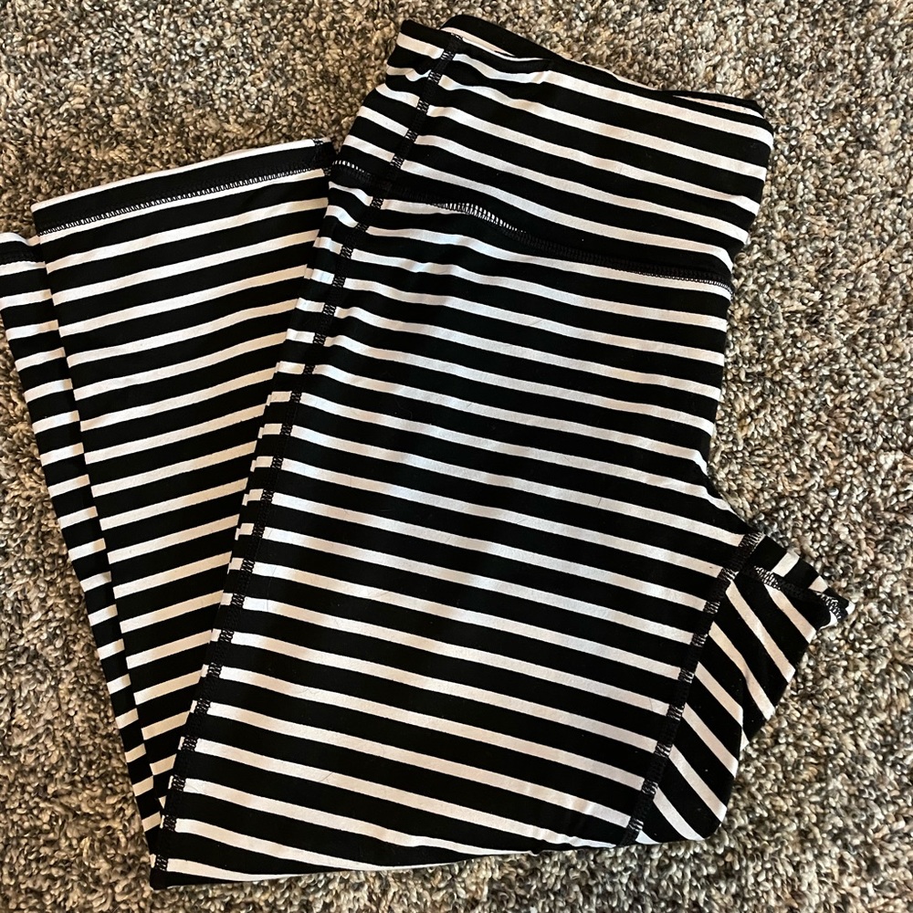 Athleta striped crop legging